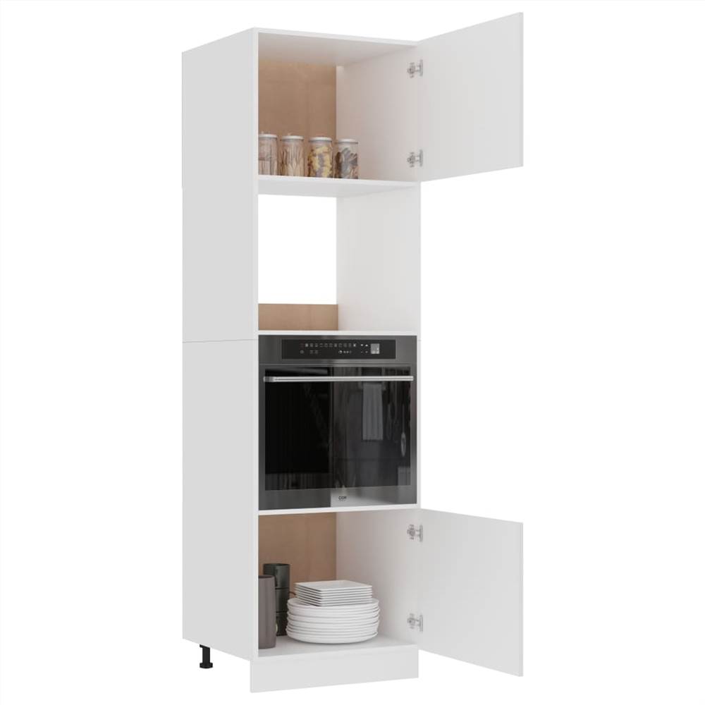 Kitchen Cabinet White 60x57x207 cm Chipboard
