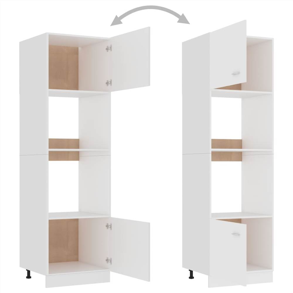 Kitchen Cabinet White 60x57x207 cm Chipboard
