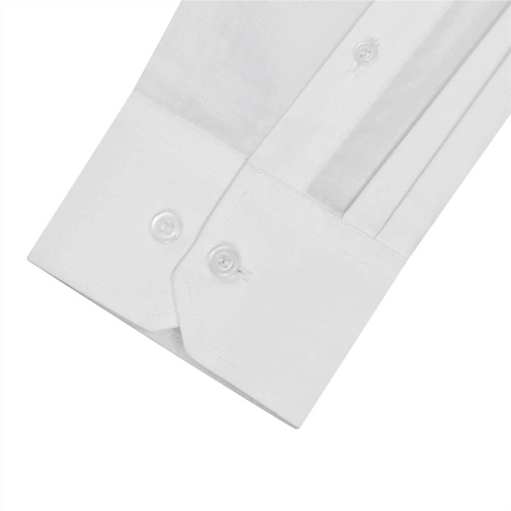 Mens Business Shirt Size L White