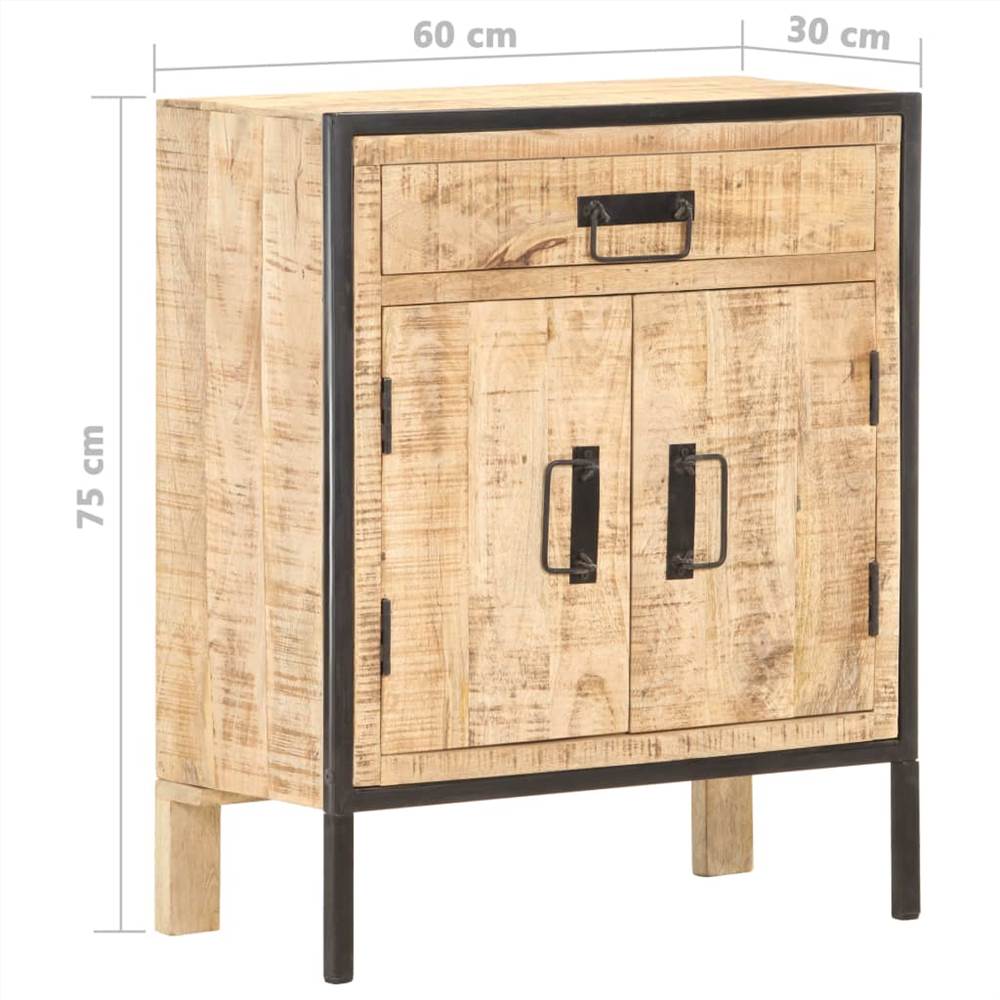 Sideboard 60x30x75 cm Rough Mango Wood