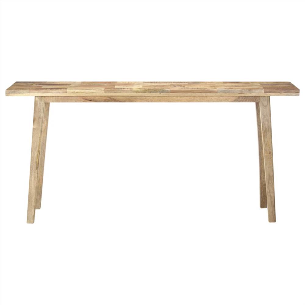 vidaXL Console Table 160x35x75 cm Rough Mango Wood