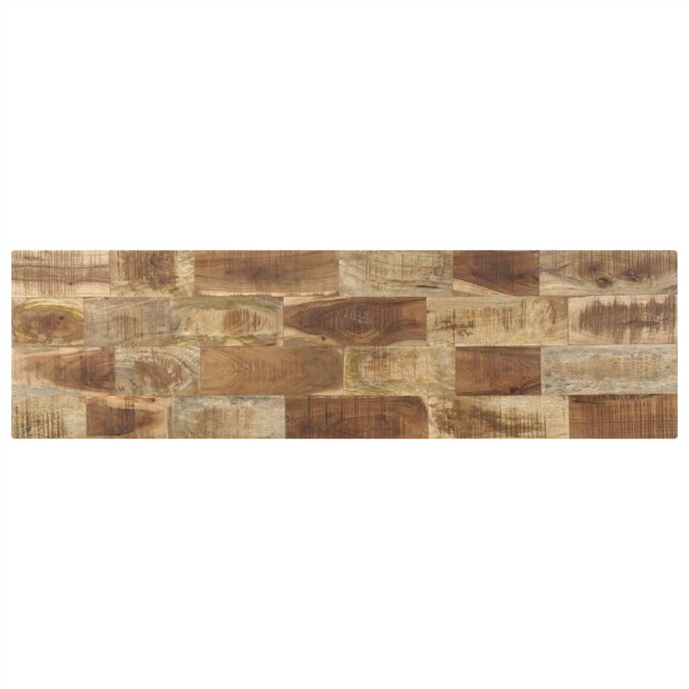 vidaXL Console Table 160x35x75 cm Rough Mango Wood