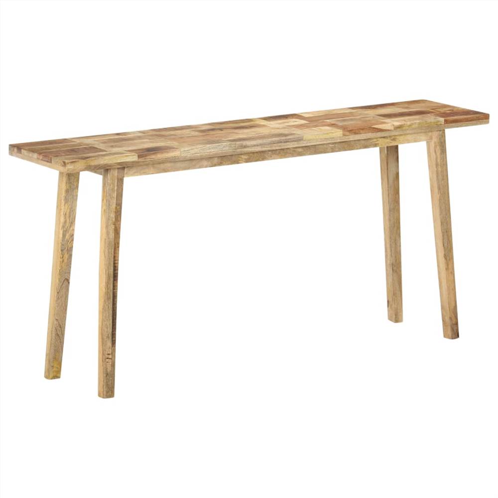 vidaXL Console Table 160x35x75 cm Rough Mango Wood