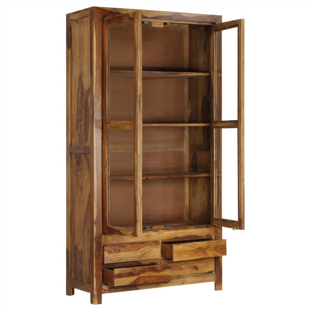vidaXL Highboard Solid Sheesham Wood 90x40x175 cm