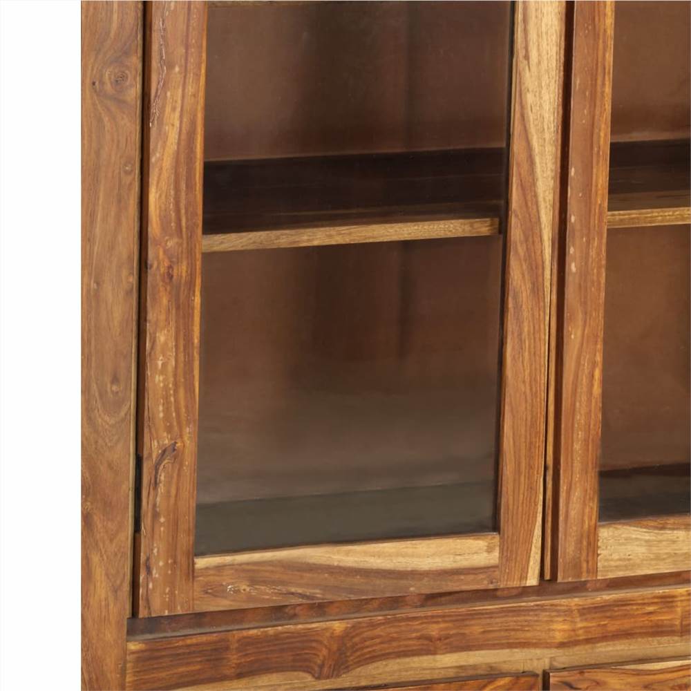 vidaXL Highboard Solid Sheesham Wood 90x40x175 cm