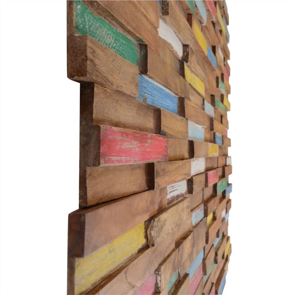 10 pcs Wall Cladding Panels 1 m² Teak