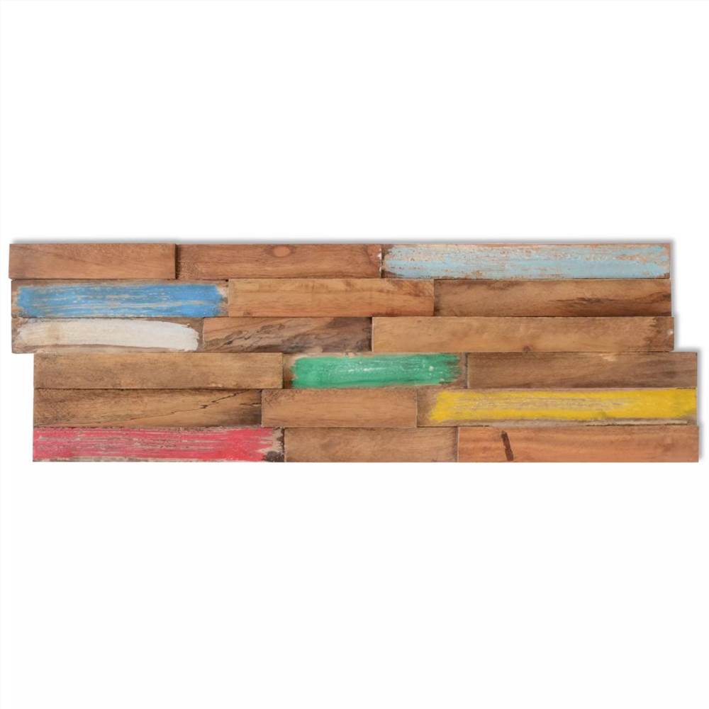 10 pcs Wall Cladding Panels 1 m² Teak