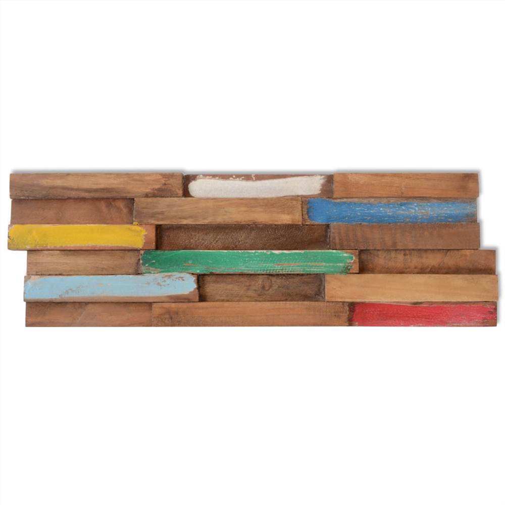 10 pcs Wall Cladding Panels 1 m² Teak
