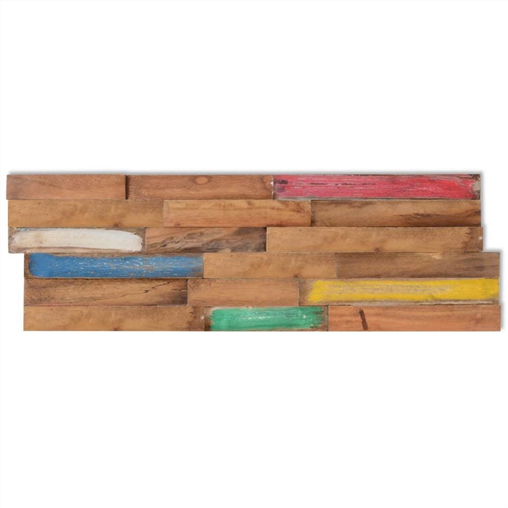 10 pcs Wall Cladding Panels 1 m² Teak