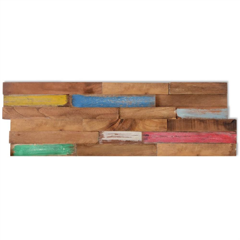 10 pcs Wall Cladding Panels 1 m² Teak