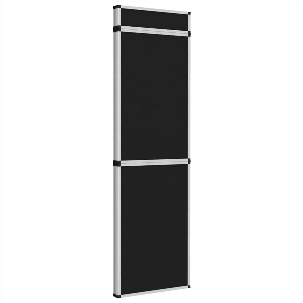 12-Panel Folding Exhibition Display Wall 242x200 cm Black