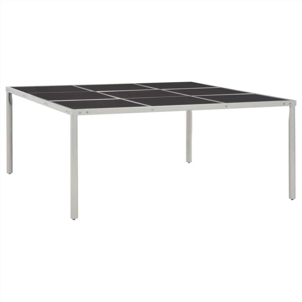13 Piece Outdoor Dining Set Black