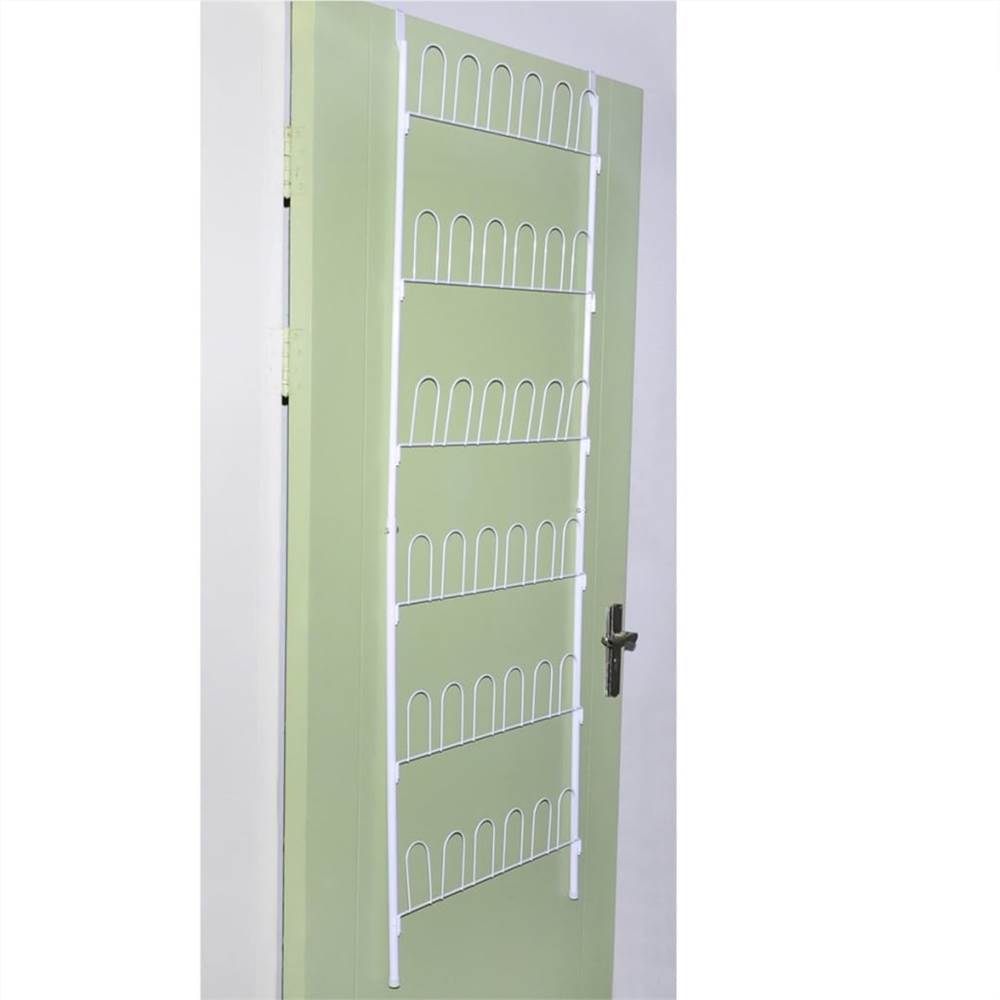 18 Pairs Shoe Racks 2 pcs Steel White