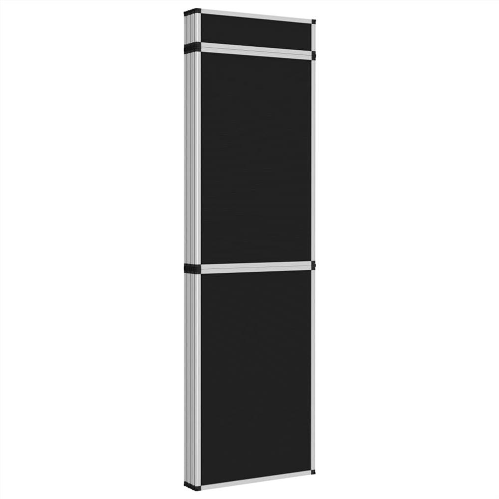 18-Panel Folding Exhibition Display Wall 362x200 cm Black