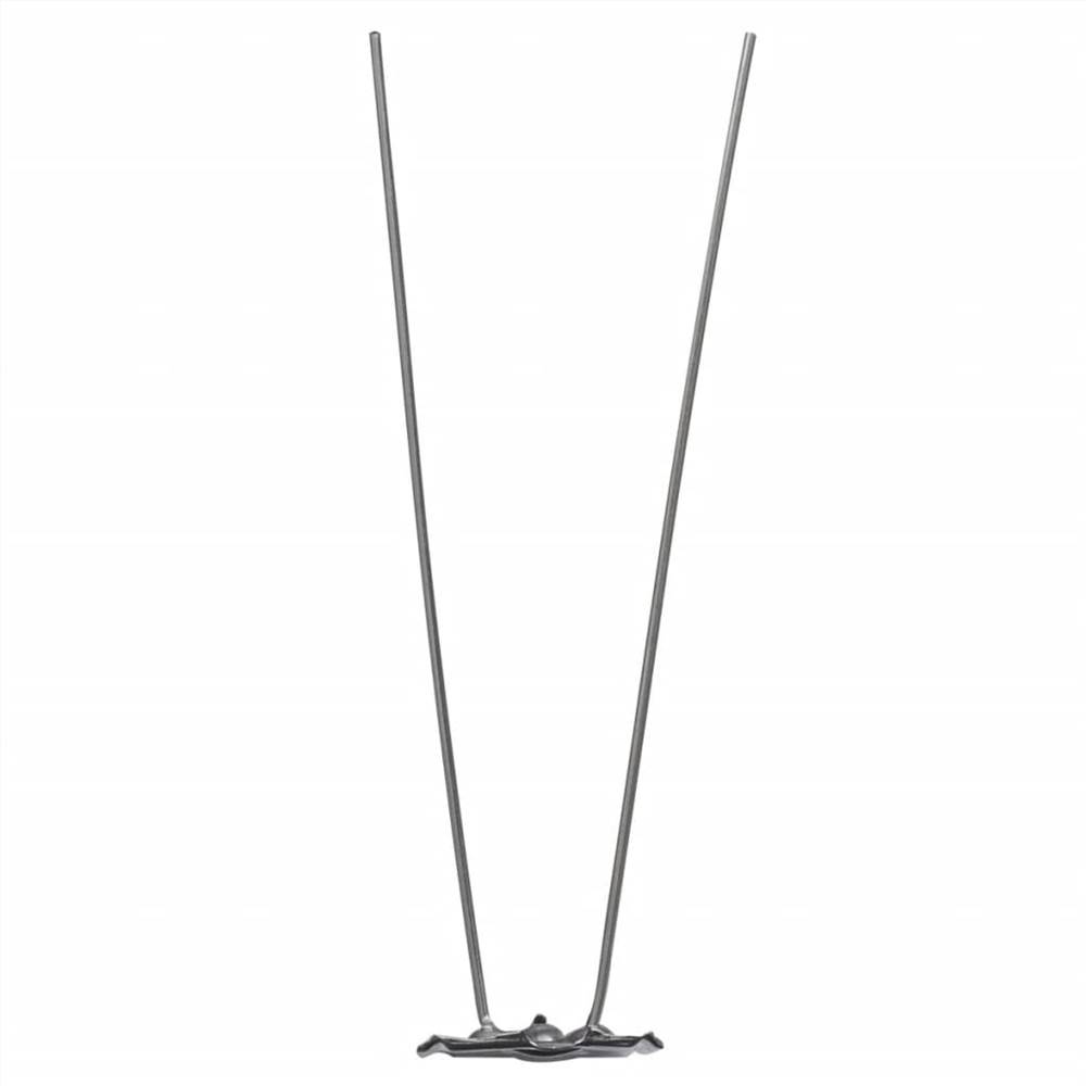 2-row Stainless Steel Bird & Pigeon Spikes Set of 6 3 m