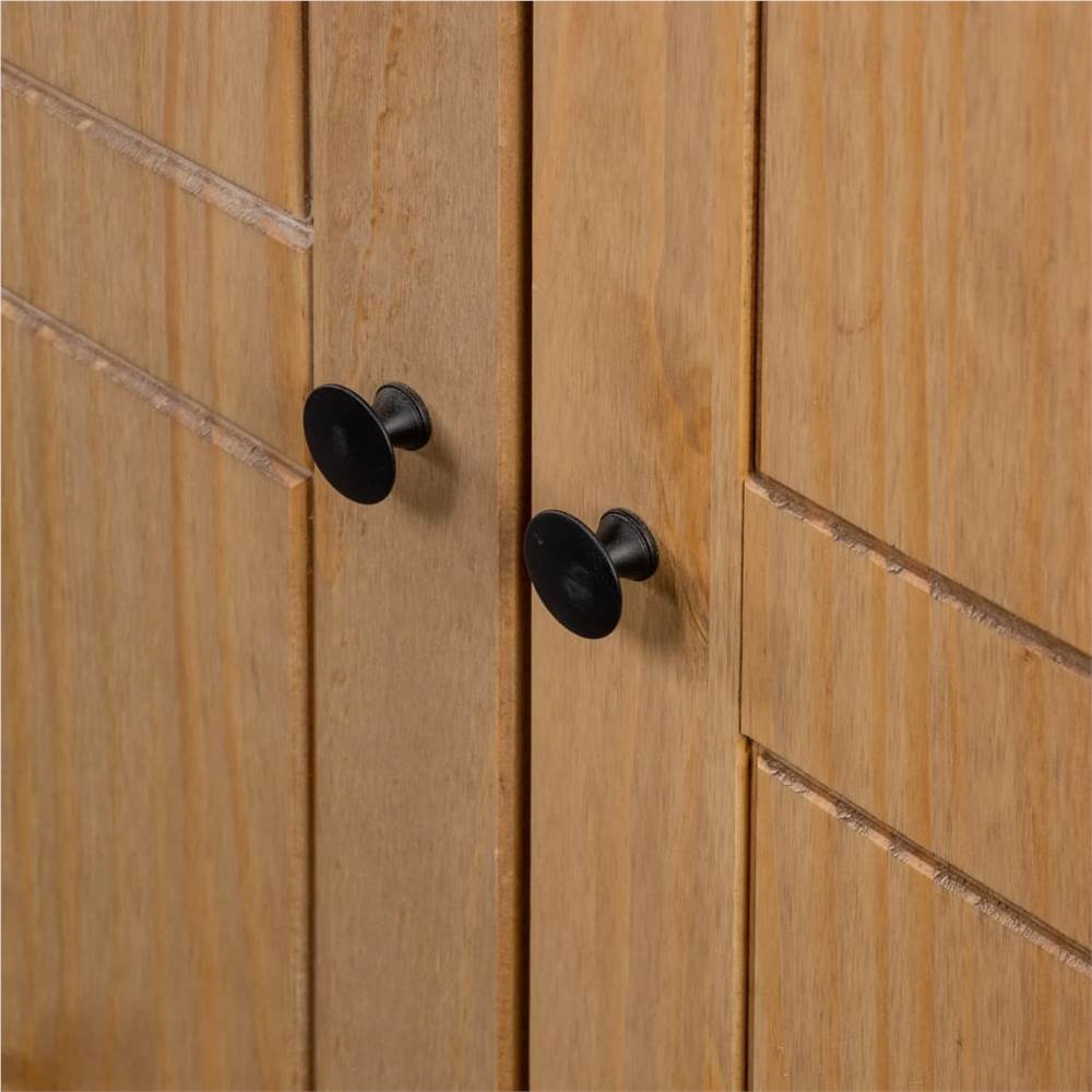 3-Door Wardrobe 118x50x171.5 cm Pine Panama Range