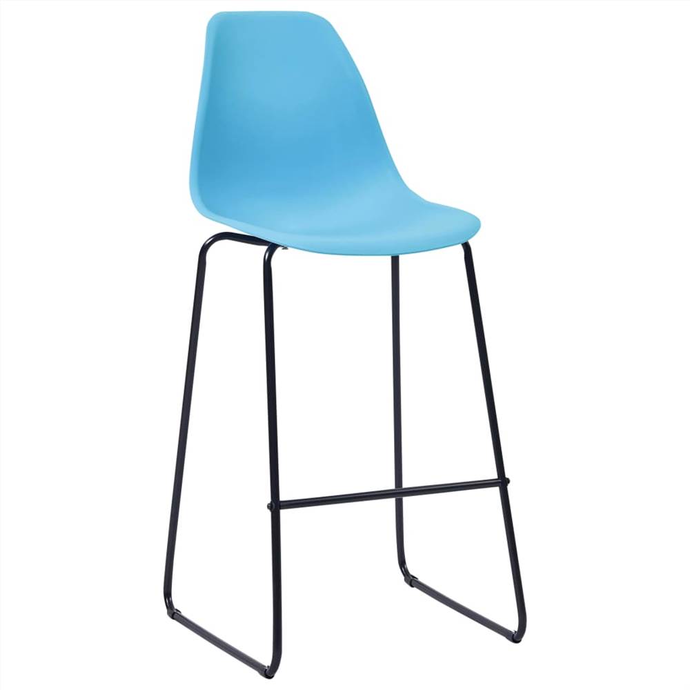 3 Piece Bar Set Plastic Blue