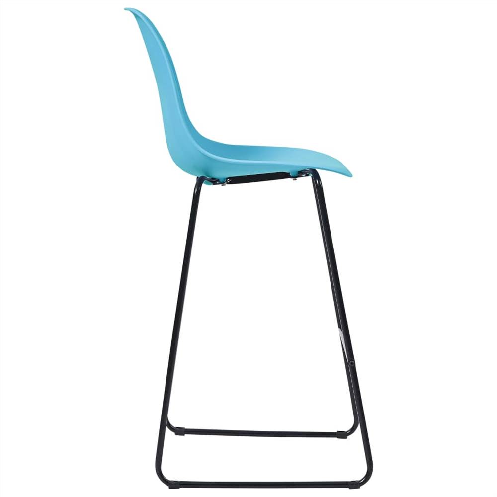 3 Piece Bar Set Plastic Blue