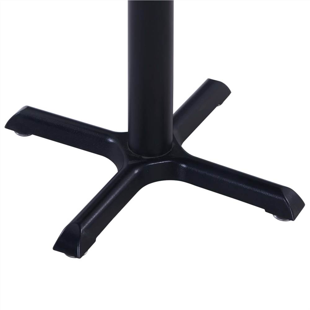 3 Piece Outdoor Dining Set Metal and PP Black