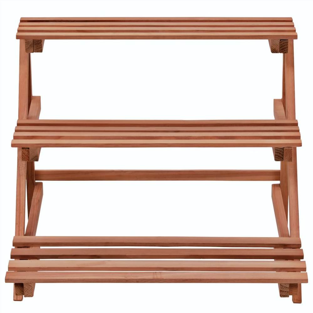 3-Tier Plant Stand Cedar Wood 48x45x40 cm