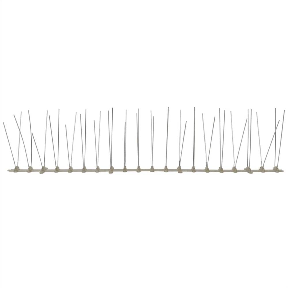 4-row Plastic Bird & Pigeon Spikes Set of 6 3 m