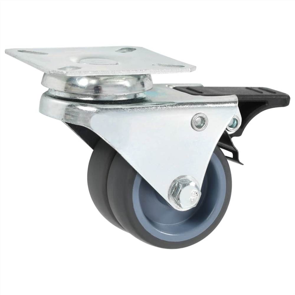 8 pcs Twin-wheel Swivel Casters 50 mm