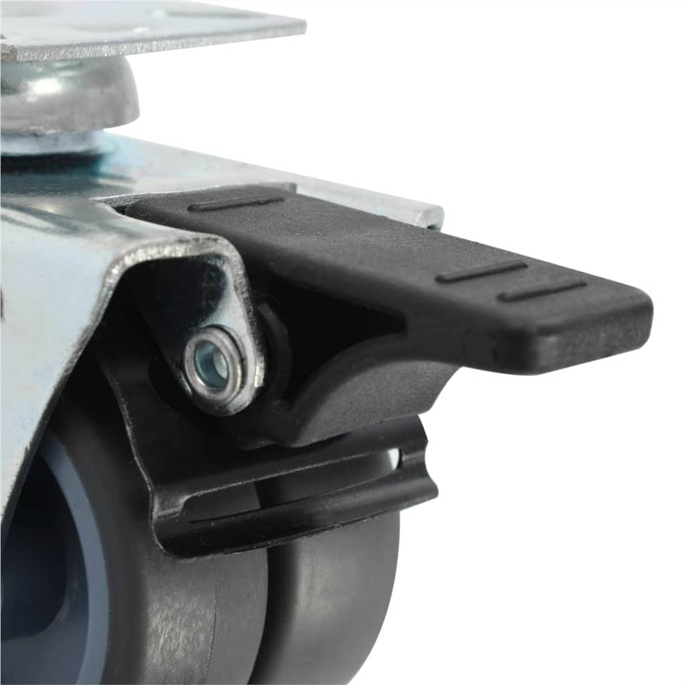 8 pcs Twin-wheel Swivel Casters 50 mm