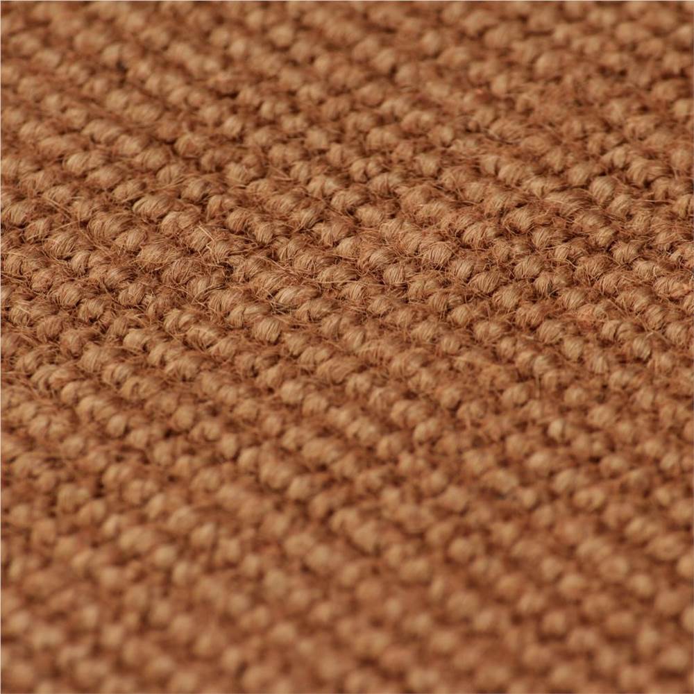 Area Rug Jute with Latex Backing 80x160 cm Brown
