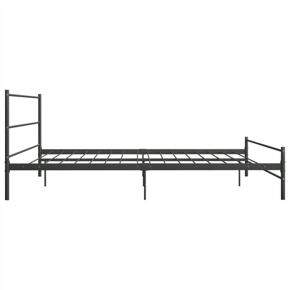 Bed Frame Grey Metal 6FT Super King 180x200 cm