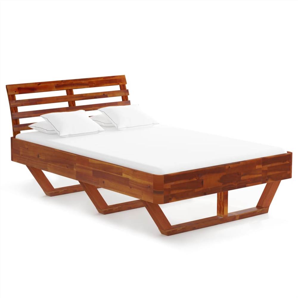 Bed Frame Solid Acacia Wood 120x200 cm