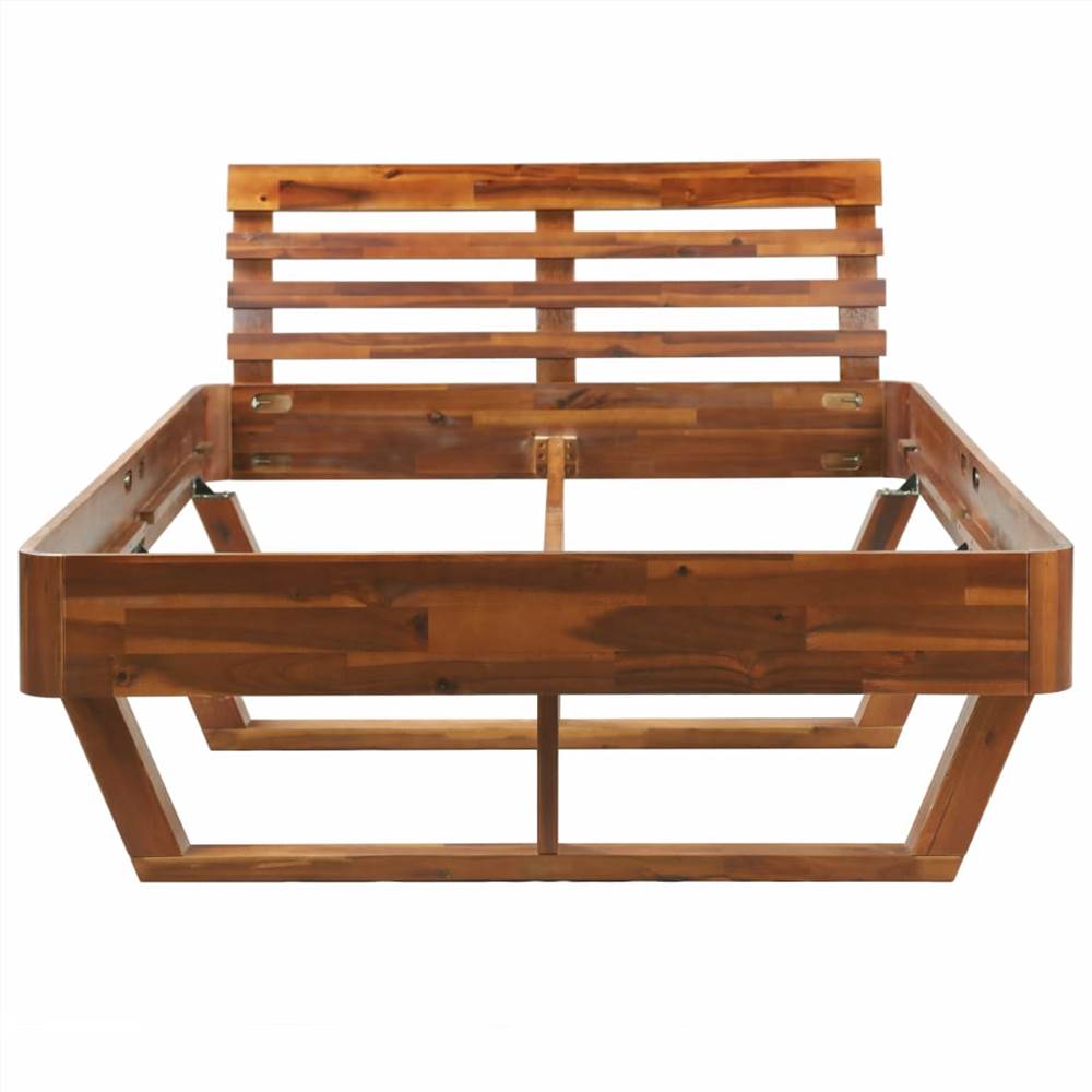Bed Frame Solid Acacia Wood 120x200 cm