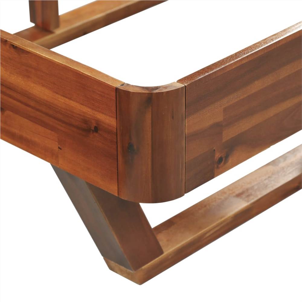 Bed Frame Solid Acacia Wood 120x200 cm