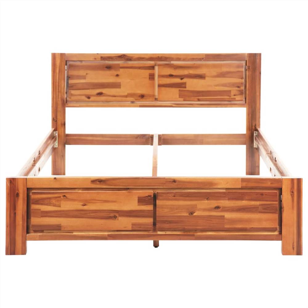 Bed Frame Solid Acacia Wood 140x200 cm
