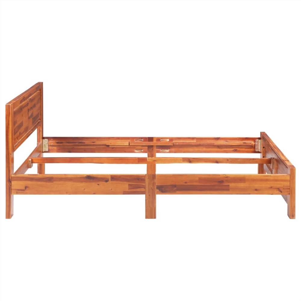 Bed Frame Solid Acacia Wood 140x200 cm