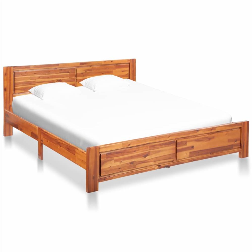 Bed Frame Solid Acacia Wood 160x200 cm