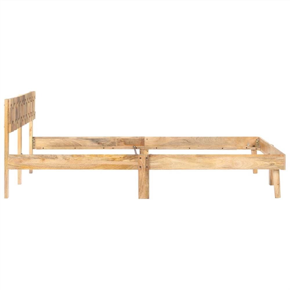 Bed Frame Solid Mango Wood 140x200 cm