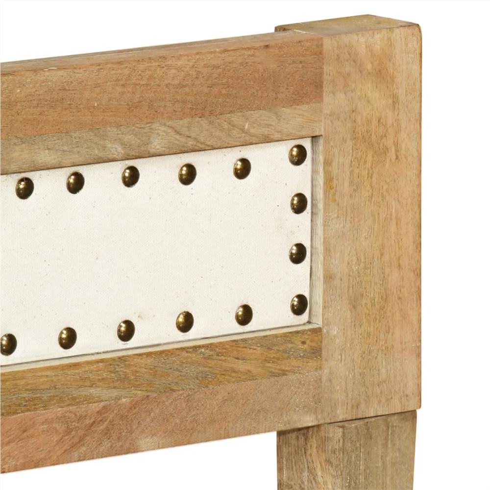 Bed Frame Solid Mango Wood 160 cm