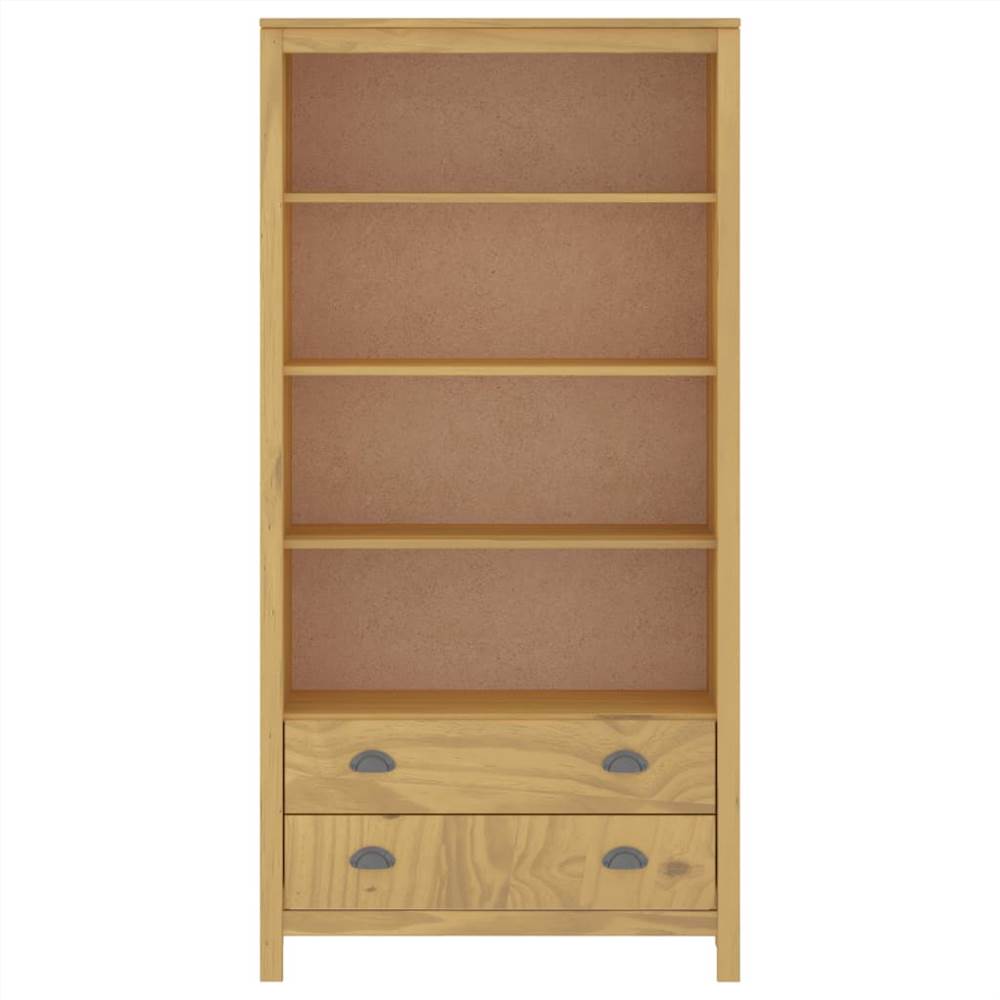 Bookcase Hill Range Honey Brown 85x37x170.5 cm Solid Pine Wood
