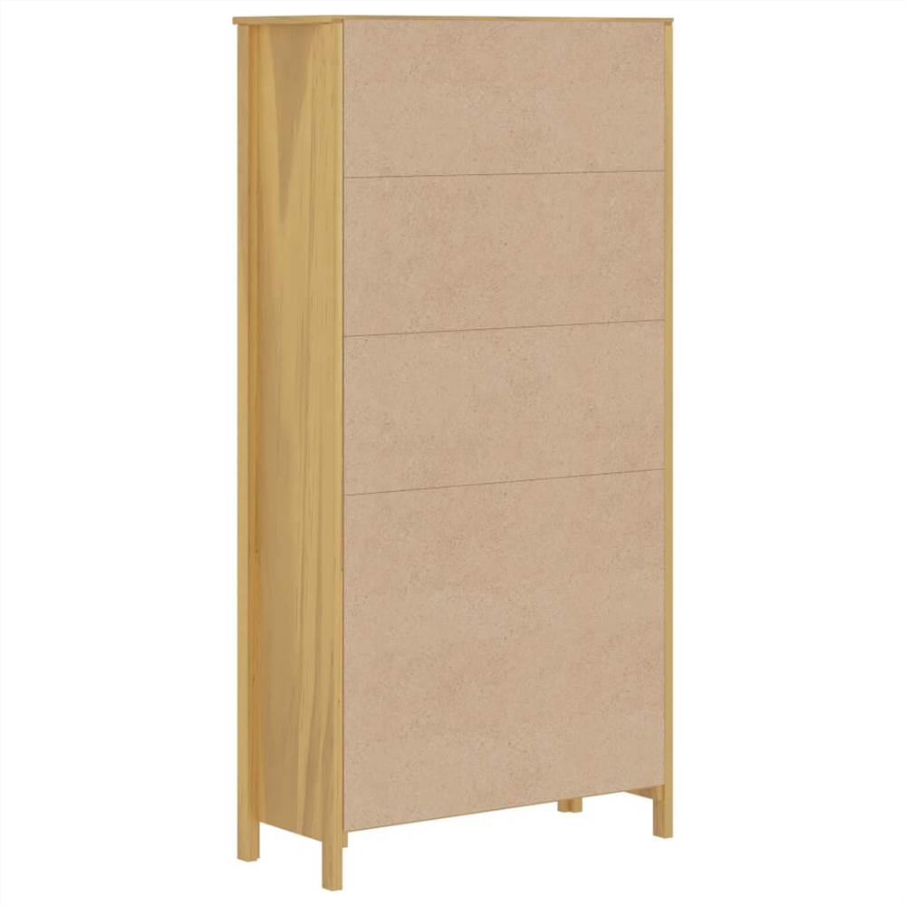 Bookcase Hill Range Honey Brown 85x37x170.5 cm Solid Pine Wood