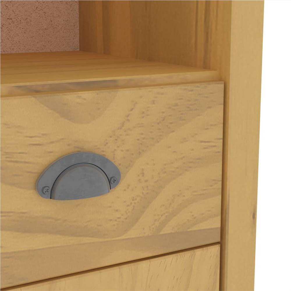 Bookcase Hill Range Honey Brown 85x37x170.5 cm Solid Pine Wood