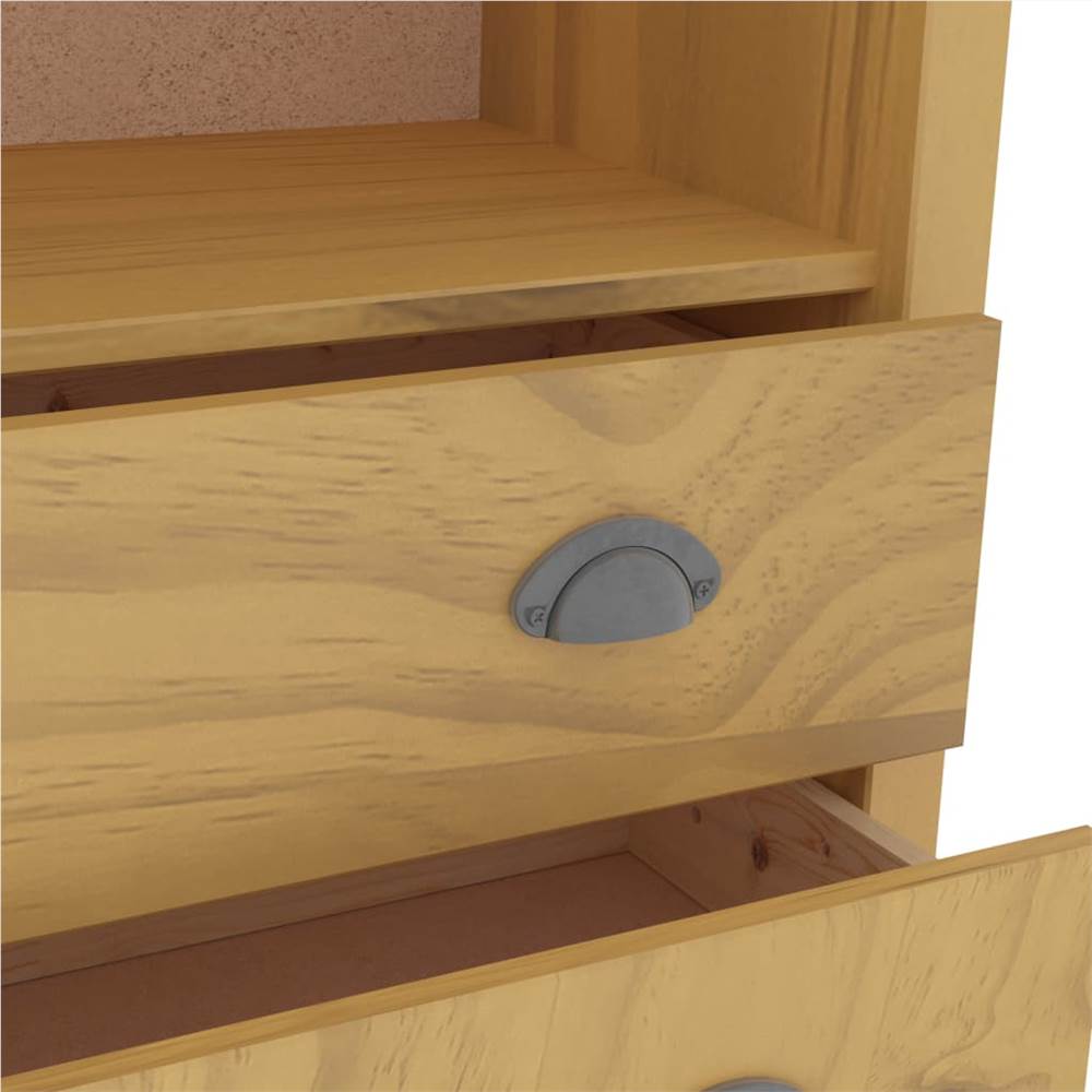 Bookcase Hill Range Honey Brown 85x37x170.5 cm Solid Pine Wood