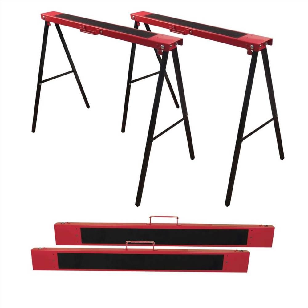 Brüder Mannesmann Sawhorses 2 pcs Steel 70100