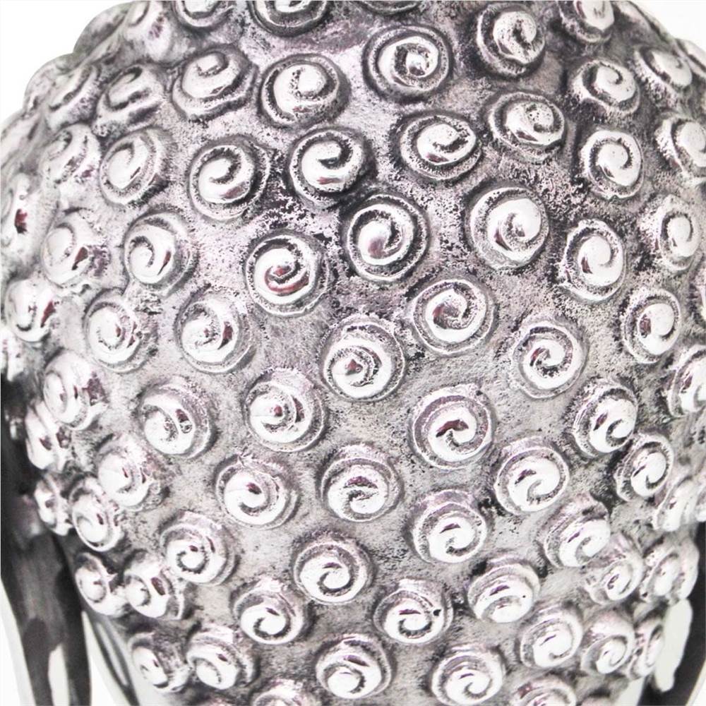 Buddha Head Decoration Aluminium Silver
