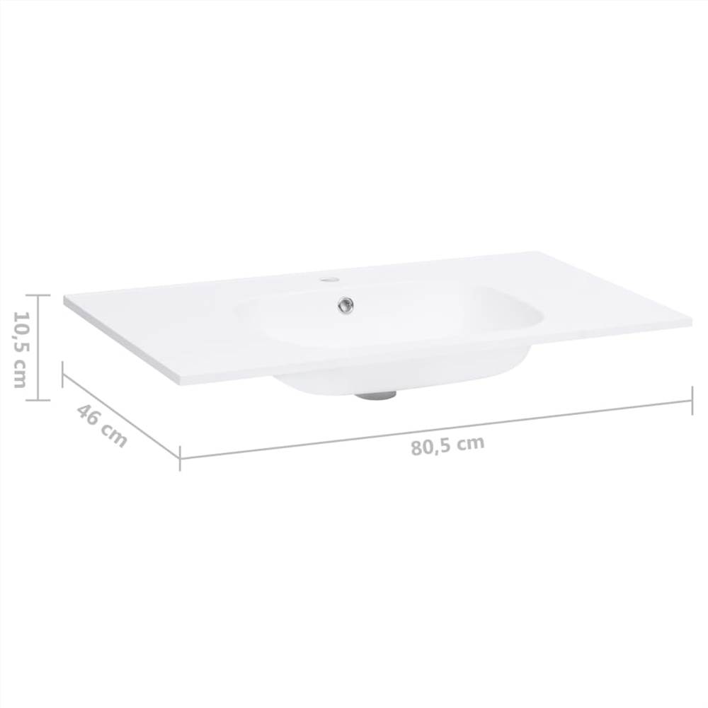 Built-in Wash Basin 805x460x105 mm SMC White