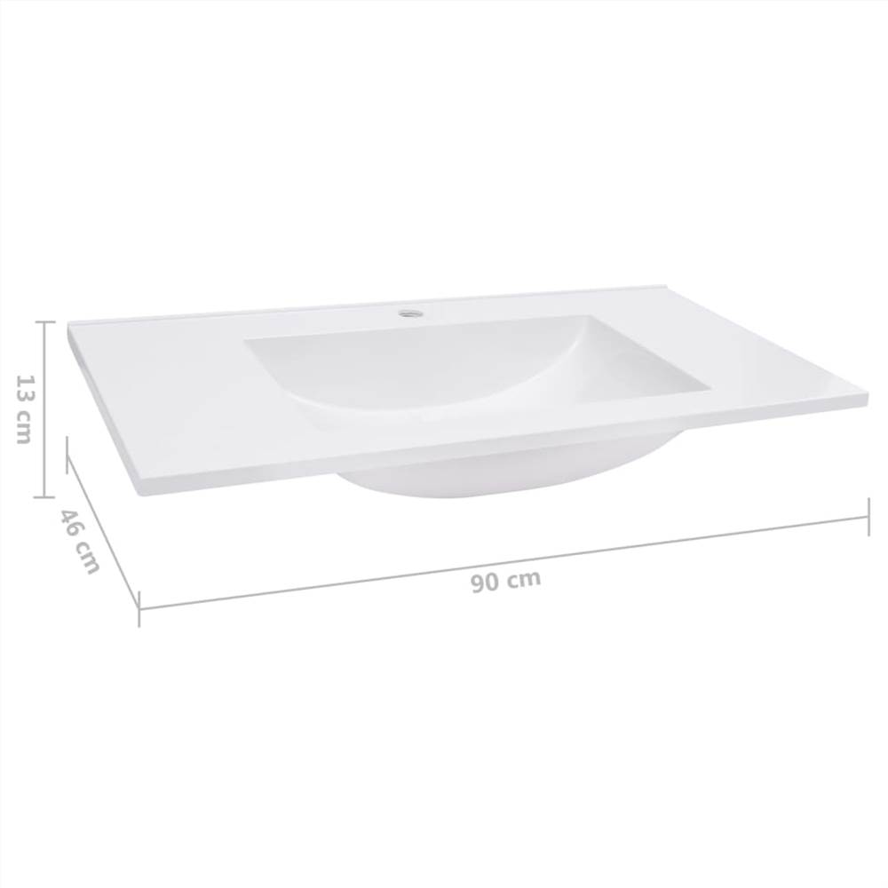 Built-in Wash Basin 900x460x130 mm SMC White