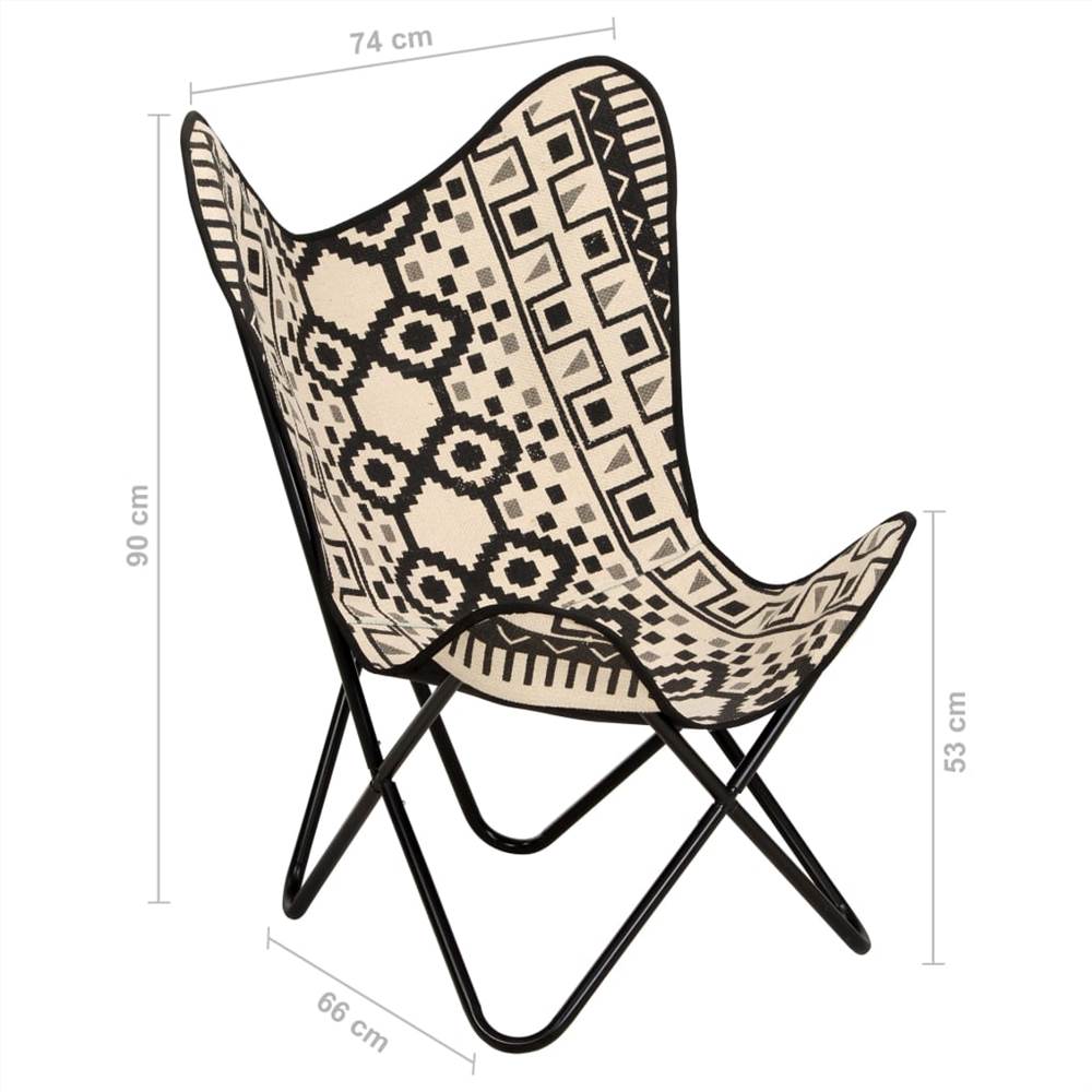Butterfly Chair Printed Canvas