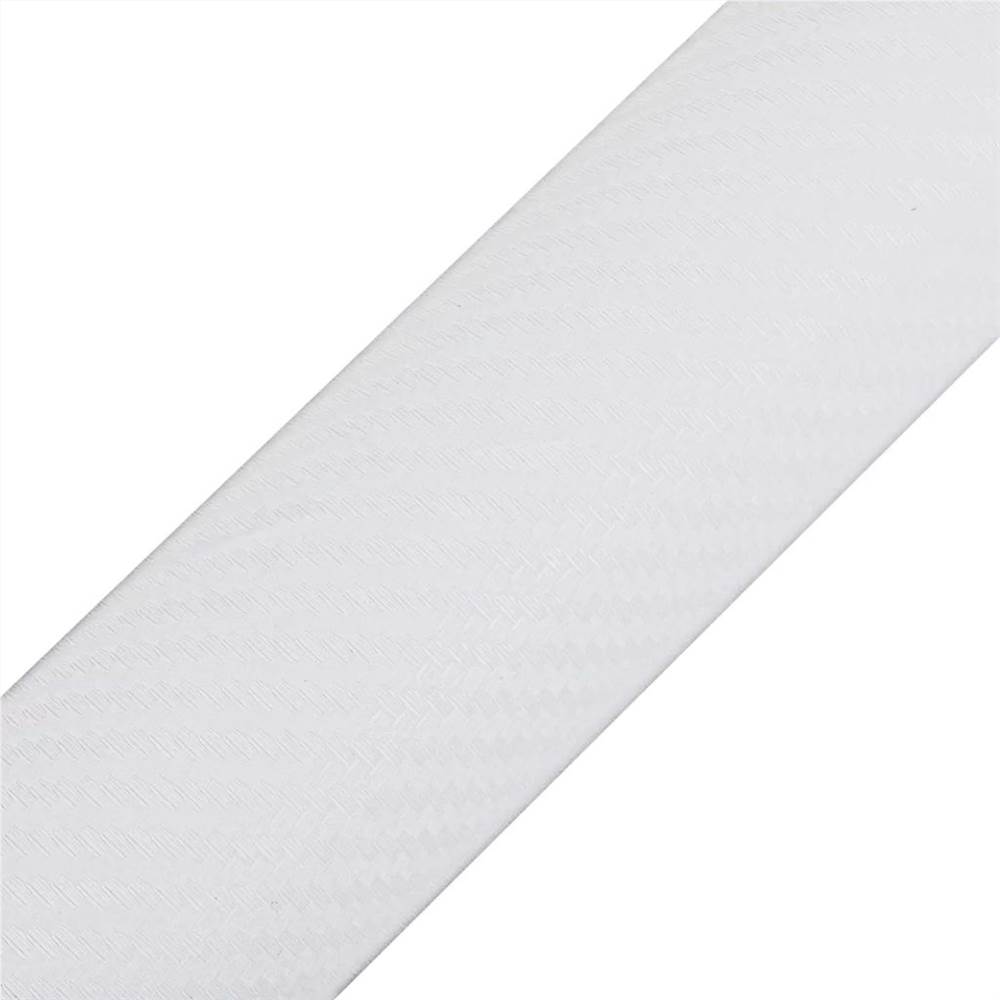 Carbon Fiber Vinyl Car Film 3D White 152 x 200 cm
