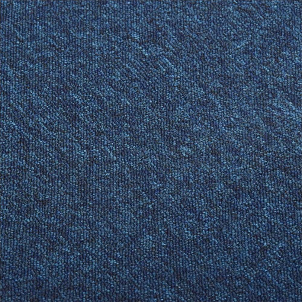 Carpet Floor Tiles 20 pcs 5 m² 50x50 cm Dark Blue