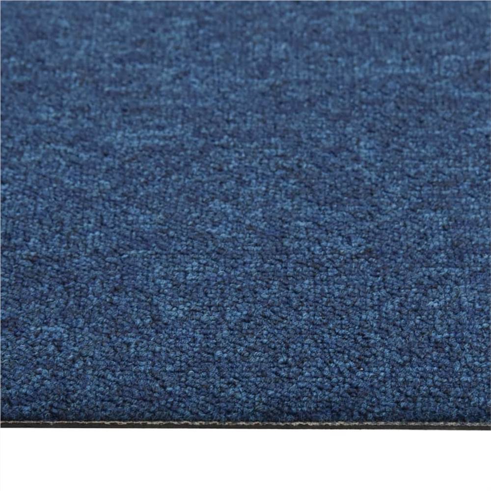 Carpet Floor Tiles 20 pcs 5 m² 50x50 cm Dark Blue