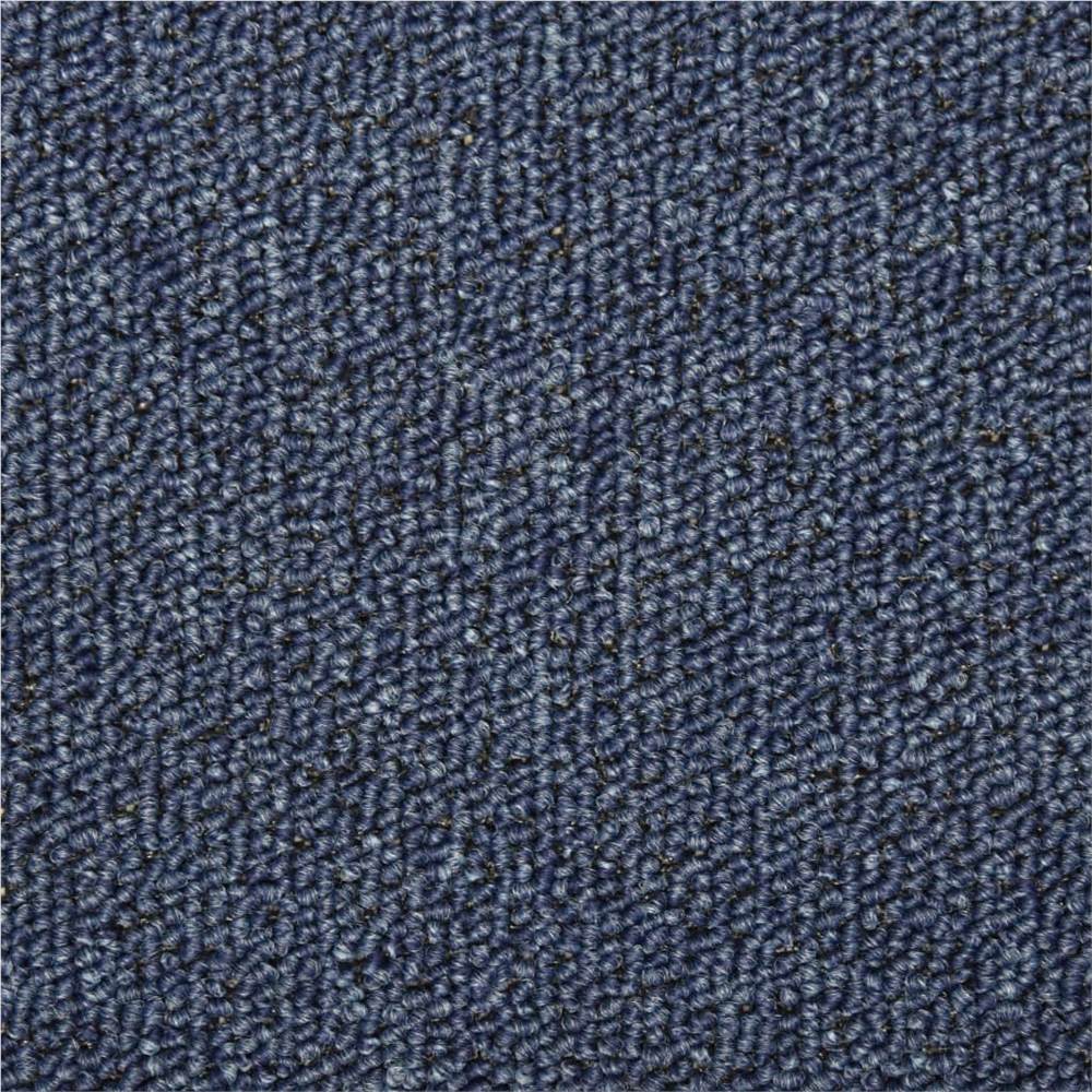 Carpet Stair Treads 15 pcs 65x25 cm Blue